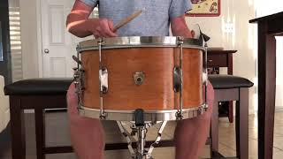 Sun Coast Custom - 7” x 14” Vintage 1930’s WFL Snare Drum - Zephyr Lugs and W.F. Ludwig Badge