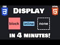 Learn CSS display property in 4 minutes! 🧱