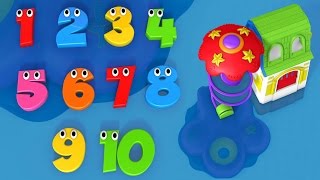 Learn to Count Numbers with Water Park Slide  | Popular Kids Songs Collection