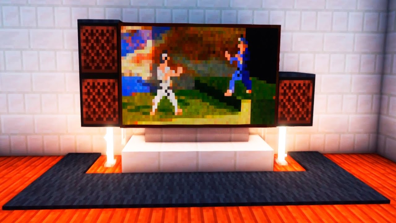 How To Build A Realistic Tv In Minecraft Youtube