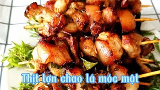 Cách làm thịt lợn chao lá móc mật | Bếp thùy dương 21
