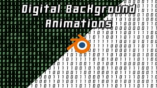 Digital Binary Bits Switching Background - Blender Tutorial