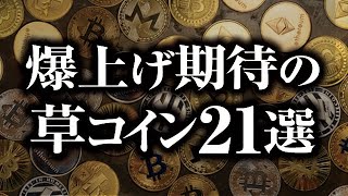 草コイン厳選21銘柄［2021/8/13］SHIB,BTT,TARA,COOK,NBS,NEST,LAMB,CVT,JULD,CONV,BTM,SNT,ANKR,BDP,TLM,NRV【仮想通貨】