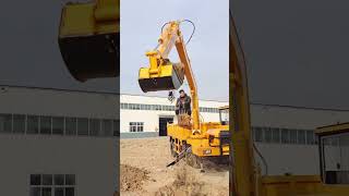 Truck-mounted excavator Four-wheel drive agricultural vehicle Dump truck Excavator One machine f