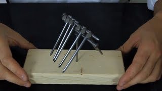 Amazing Balancing Nails Trick