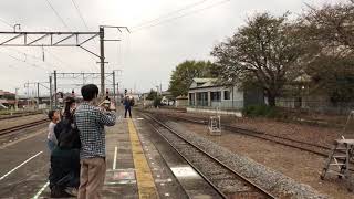 真岡鐵道SL 下館駅到着 2019.11.3