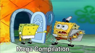 Squidward Trying to get Pizza from SpongeBob Mega Compilation