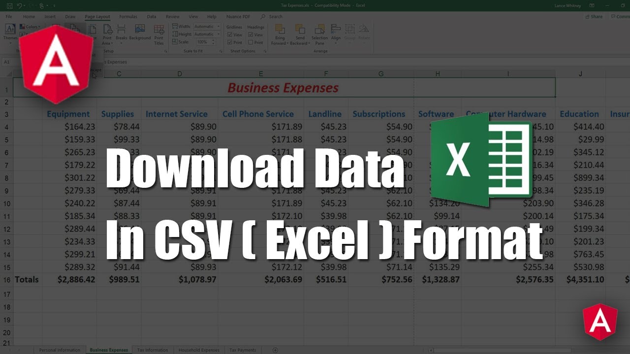 Download Data In Csv Excel Format In Angular Download Data In Csv Excel Format In Angular
