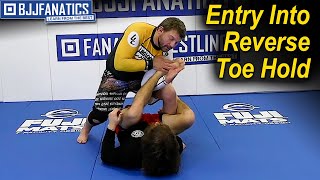 Entry Into Toe Hold from De La Riva by Joe Baize