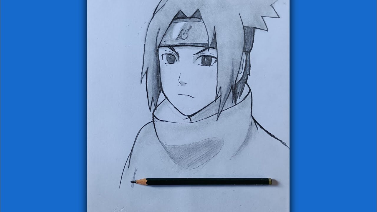 How To Draw Sasuke Uchiha Step By Step | Easy Drawing Anime - YouTube