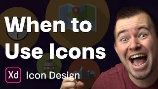 When to use icons in your design | Ep 2/30 [Icon Design in Adobe XD]