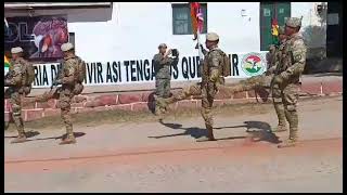 desfile en Sanandita de la escuela de cóndores por los 197años de la independencia de Bolivia !