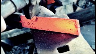 Making a simple camping knife from a leaf spring
