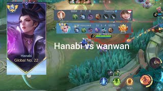 HANABI GLOBAL VS WANWAN - MOBILE LEGENDS