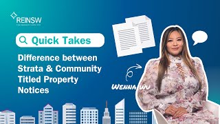 Quick Takes | Difference between Strata and Community Titled Property Notices