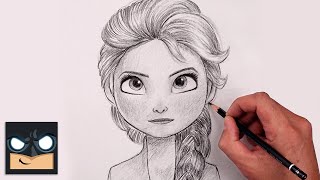 How To Draw Elsa | Frozen Sketch Tutorial