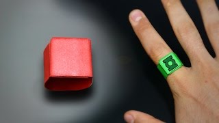 How to make a Paper Ring - Instructions in English (BR)