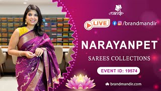 Narayanpet Sarees Collection | WhatsApp Number 733 733 7000 | Brand Mandir Sarees LIVE