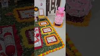 chhathi decoration || baby girl|| 6th day decoration🎀