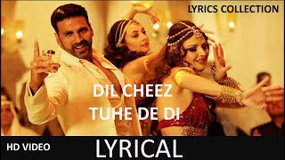 DIL CHEEZ TUJHE DEDI Karaoke with Lyrics | AIRLIFT | Akshay Kumar | Ankit Tiwari, Arijit Singh|Krish