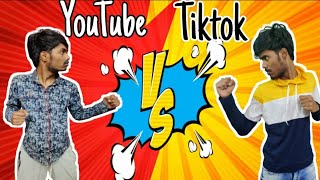 Youtube vs Tiktok || Funny bengali vines||Bengali sketch