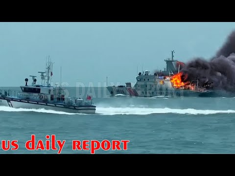 Taiwan Navy Destroy 4 China Coast Guard ship near Taiwan Strait