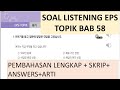 EPS-TOPIK LISTENING BAB 58  +  ANSWERS + FULL SCRIPT + TRICK