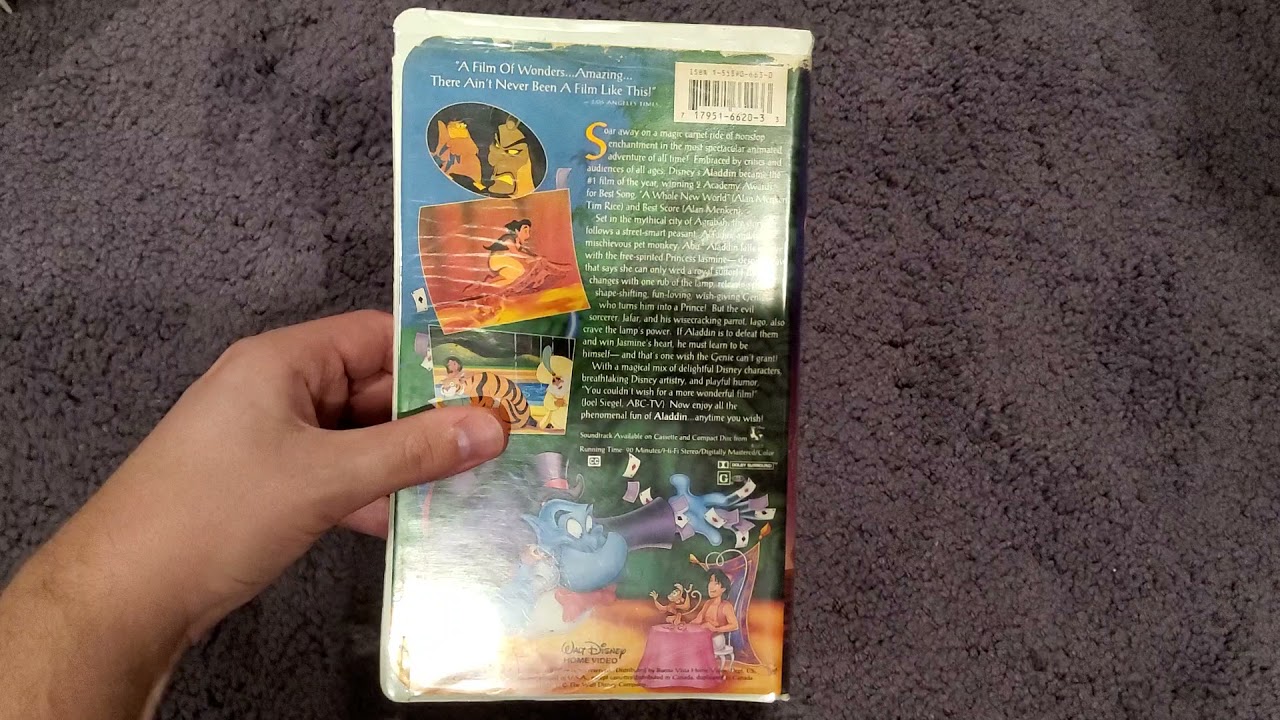 Aladdin (1992): VHS Review - YouTube