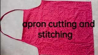 simple and easy kitchen apron cutting and stitching #aproncutting 💯