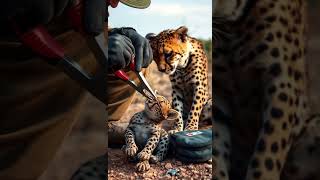 Rescuers Save Cheetah Cub Trapped in Poacher's Snare