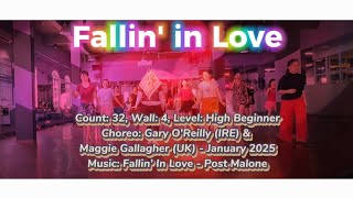 Fallin' in Love Linedance /Choreo: Gary O'Reilly (IRE) \u0026 Maggie Gallagher (UK) - January 2025