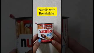 Nutella \u0026 Go Hazelnut Spread \u0026 Malted Bread Sticks I  #shorts #viralshorts #unboxing #nutella