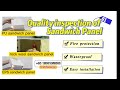 Quality inspection of Sandwich Panel#sandwichpanel