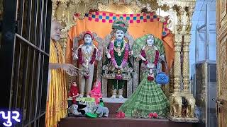 સ્વામિનારાયણ મંદિર આરતી ( લોજપુર )#loejpur #swaminarayan #GhanshyamMaharaj#MahilaMandir #ravikantaba