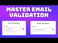 How to Validate Emails | JavaScript Tutorial