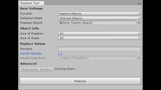 Unity Tool - Replace Objects