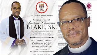 Pastor Lawrence Blake Home Coming Funeral Arrangements And Celebration Of Life Service Announced.