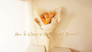 장미 한단으로 만드는 꽃다발 / How to Wrap a Rose Hand Bouquet