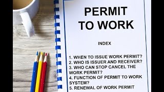 PERMIT TO WORK