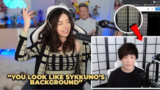 Pokimane Gets Roasted by Chat for Looking Like Sykkuno's Background