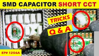 {1254A} SMD capacitor short circuit detection tricks, Q\u0026A