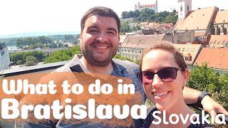 WHAT TO DO IN BRATISLAVA + VIEWS from a CASTLE // Bratislava, Slovakia