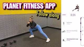 FOLLOW ALONG: I TRIED A LEG DAY ROUTINE ON THE PLANET FITNESS APP! | SAAVYY