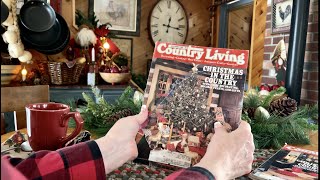 Retro Country Living Magazine Flip through! (Whispered version) Christmas nostalgia 1987-88 ~ ASMR