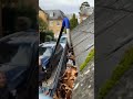 Gutter cleaning - Satisfying time-lapse! 🍂📸