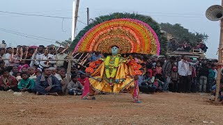 ৭ ফুট লম্বা মুখোশ বিরাট নাচ | binadhar kumar chonach | chhau nach | cho nach | chhau dance