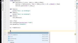 Python GUI with Tkinter 7 using classes