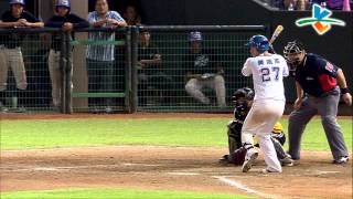 20130627 CPBL 象V.S猿 8下 黃浩然1壘安打