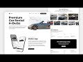 🚗 Premium Car Rental Website Using HTML CSS & JavaScript🌟