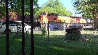 Rare! BNSF 6586 South with 9 Engines!